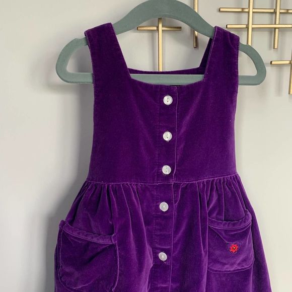 Purple Kids Casual Dress - Picture 3 of 5